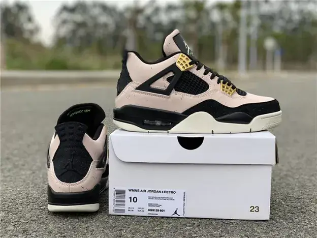 Air Jordan 4 WMNS 'Silt Red Black Phantom Volt' AQ9129-601 Minimalist 1645 