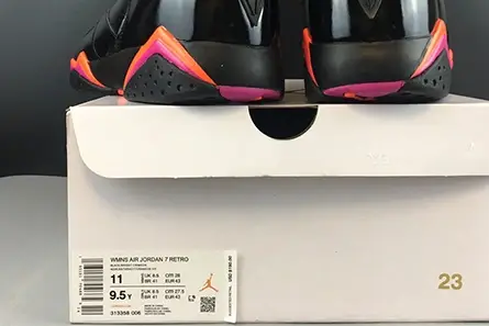 Air Jordan 7 WMNS Black Patent Leather 313358-006 Durable 717  BDD1473