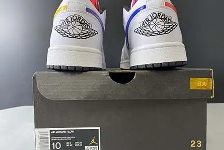 AllSeason 3169 Jordan 1 Low White Multi-Color CW7009-100 