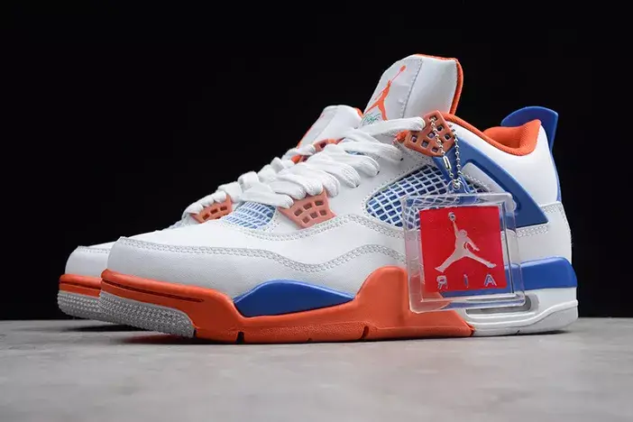 AllSeason 6606 Air Jordan 4 White Bright Crimson-Royal Blue 308497-171 