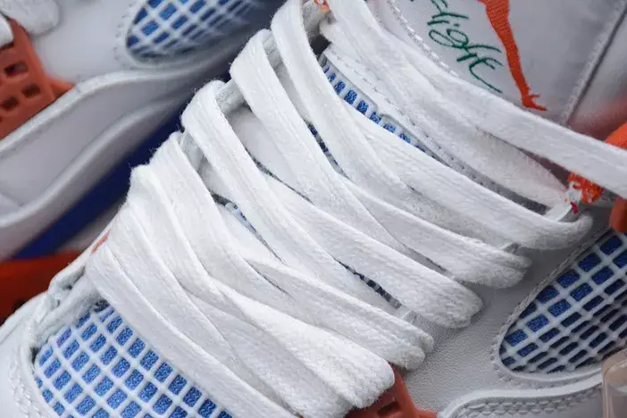 AllSeason 6606 Air Jordan 4 White Bright Crimson-Royal Blue 308497-171 