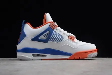 AllSeason 6606 Air Jordan 4 White Bright Crimson-Royal Blue 308497-171 