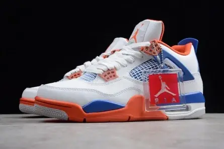 AllSeason 6606 Air Jordan 4 White Bright Crimson-Royal Blue 308497-171 