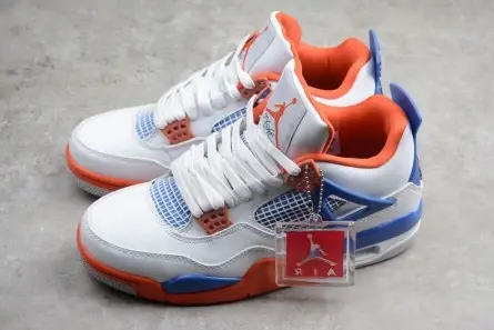 AllSeason 6606 Air Jordan 4 White Bright Crimson-Royal Blue 308497-171 