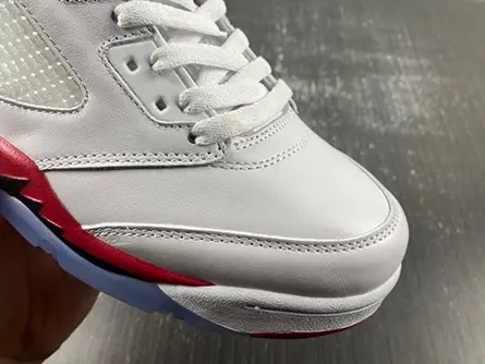 Bold 9417 Jordan 5 Retro Fire Red Black Tongue  136027-120 
