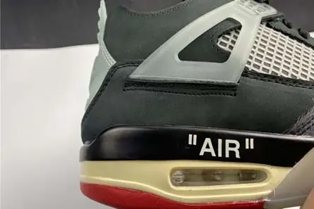 Breathable 1478 OFF-WHITE x Air Jordan 4 “Bred” CV9388-001 