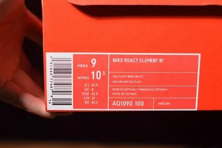 Breathable 1572 Nike React Element 87 AQ1090-100 