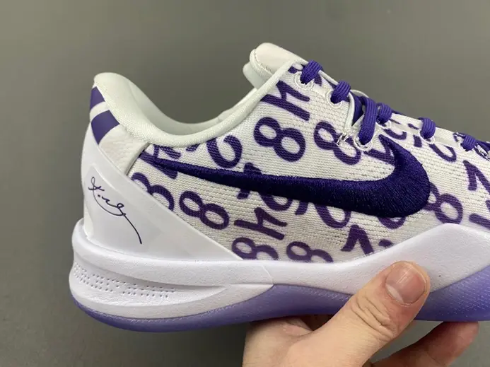 Breathable 4445 Nike Kobe 8 Protro Court Purple FQ3549-100 