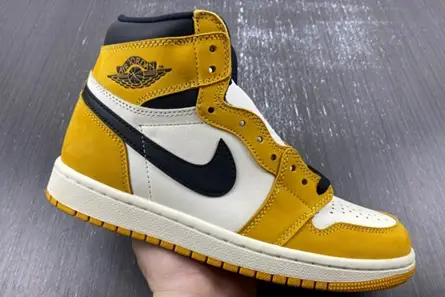 Breathable 5747 Air Jordan 1 High OG “Yellow Ochre” DZ5485 701 