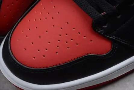 Comfortable 1545 Air Jordan 1 Mid Gym Red Black 554724-610 