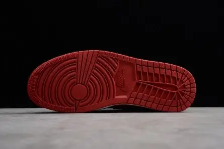 Comfortable 1545 Air Jordan 1 Mid Gym Red Black 554724-610 