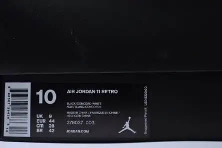 Comfortable 4220 AIR JORDAN 11 RETRO "SPACE JAM 2016 RELEASE" mens 378037-003 
