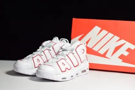 Comfortable 5439 Nike Air More Uptempo 96 White Varsity Red 921948-102 