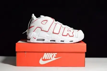 Comfortable 5439 Nike Air More Uptempo 96 White Varsity Red 921948-102 