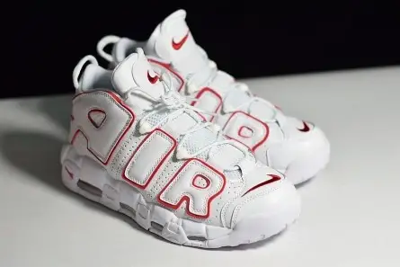 Comfortable 5439 Nike Air More Uptempo 96 White Varsity Red 921948-102 