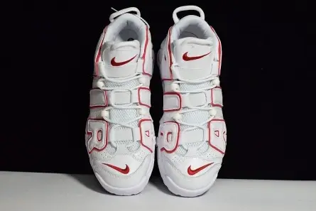 Comfortable 5439 Nike Air More Uptempo 96 White Varsity Red 921948-102 
