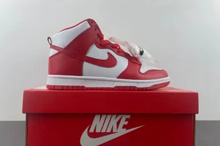 Comfortable 7533 Nike Dunk High Championship White Red  DD1399-106 