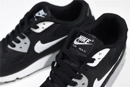 Comfortable 9173 Nike Air Max 90 Essential Black Grey White 616730-012 