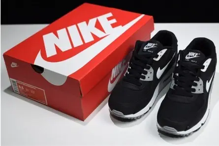 Comfortable 9173 Nike Air Max 90 Essential Black Grey White 616730-012 