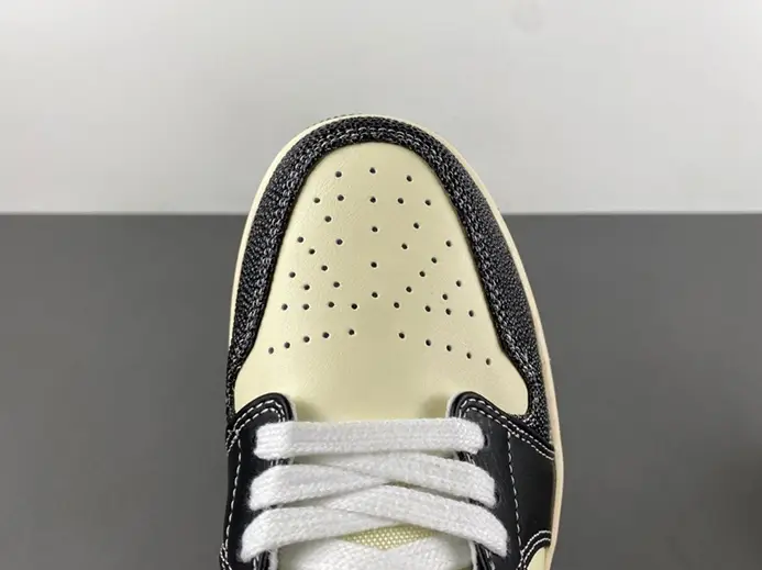 Compact 8506 Jordan 1 Low SE Coconut Milk Black Muslin HQ3437-101 