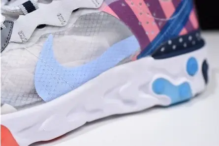 Cozy 5502 Parra x Nike React Element 87 White Multi-Color AQ3057-100 