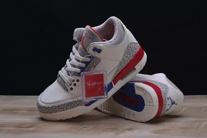 DailyWear 3229 AIR JORDAN 3 RETRO "CHARITY GAME" sail red mens 136064-140 