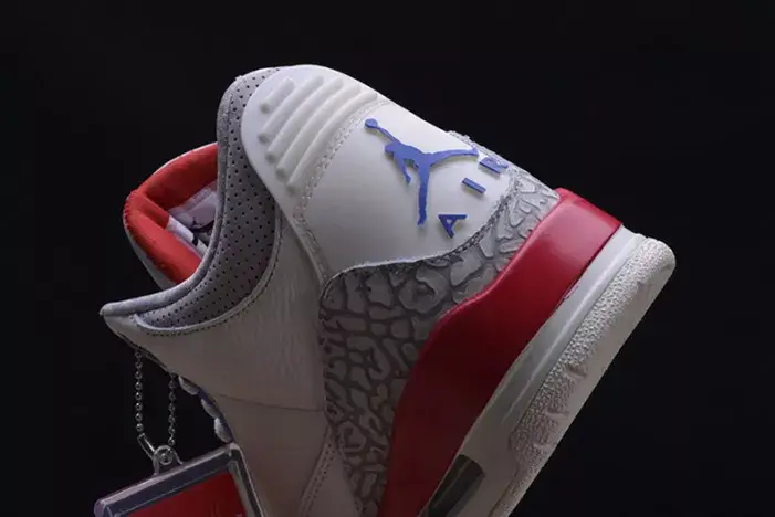 DailyWear 3229 AIR JORDAN 3 RETRO "CHARITY GAME" sail red mens 136064-140 