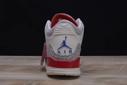DailyWear 3229 AIR JORDAN 3 RETRO "CHARITY GAME" sail red mens 136064-140 