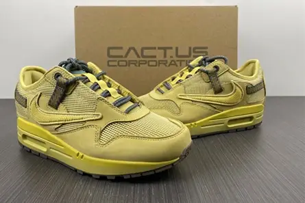 Durable 1442 Nike Air Max 1 Travis Scott Cactus Jack Saturn Gold DO9392-700  AFEA1541