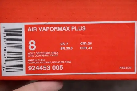 Durable 2344 Nike Air VaporMax Plus Cool Grey 924453-005 