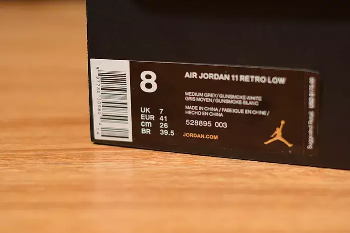 Durable 3174 Air Jordan 11 Low Cool Grey 528895-003 