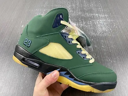 Durable 5128 Air Jordan 5 "Navy Green” FZ5758-003 