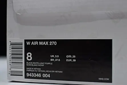EasyMatch 3506 Nike AIR MAX 270 black orange 943346 004 