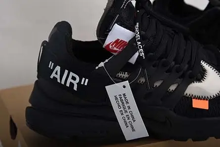 EasyMatch 4418 OFF-WHITE x Nike Air Presto Black AA3830-002 