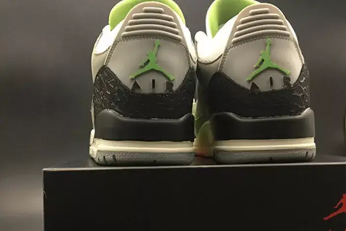 Efficient 2927 Air Jordan 3 Chlorophyll Tinker 136064-006 