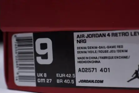 Efficient 8782 Levi's x Nike  Air Jordan 4 Denim AO2571-401 