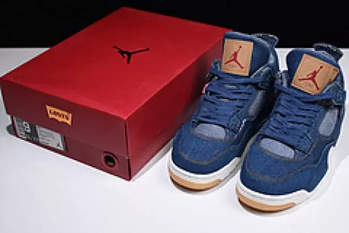 Efficient 8782 Levi's x Nike  Air Jordan 4 Denim AO2571-401 
