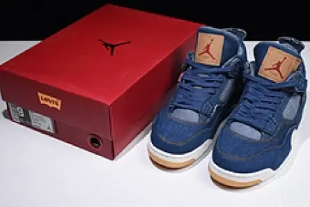 Efficient 8782 Levi's x Nike  Air Jordan 4 Denim AO2571-401 