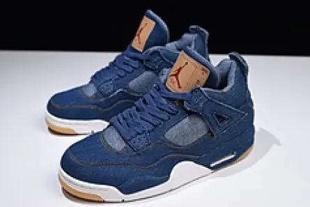 Efficient 8782 Levi's x Nike  Air Jordan 4 Denim AO2571-401 