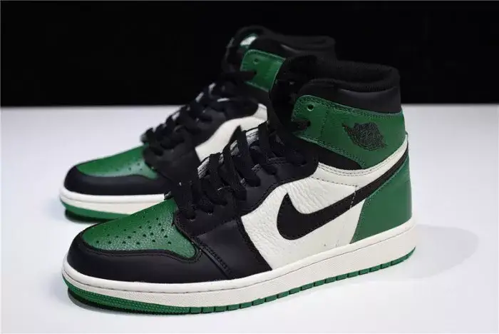 Elegant 1167 Air Jordan 1 High OG NRG Pine Green Sail-Black 555088-302 