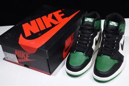 Elegant 1167 Air Jordan 1 High OG NRG Pine Green Sail-Black 555088-302 