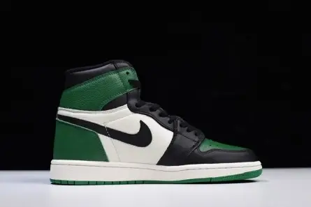 Elegant 1167 Air Jordan 1 High OG NRG Pine Green Sail-Black 555088-302 
