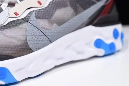 Elegant 1908 Nike React Element 87 Dark Grey AQ1090-003 