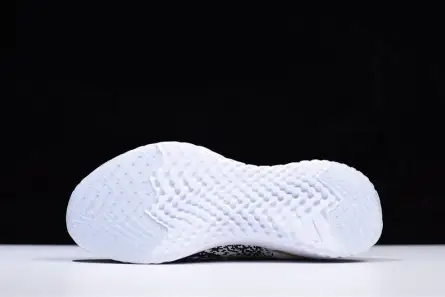 Elegant 7142 Men's Nike Epic React Flyknit White Black-Gold AQ0067-071 