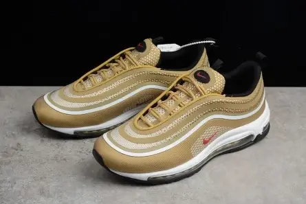 EyeCatching 5176 nike mens AIR MAX 97 ULTRA ’17 OG "METALLIC GOLD" 918356-700  CAA438