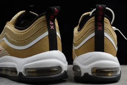 EyeCatching 5176 nike mens AIR MAX 97 ULTRA ’17 OG "METALLIC GOLD" 918356-700 