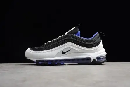 Fashionable 5492 NIKE mens  Air Max 97 White Black-Persin Violet  921522-102  ACFDB1519