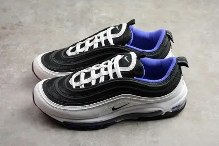 Fashionable 5492 NIKE mens  Air Max 97 White Black-Persin Violet  921522-102 