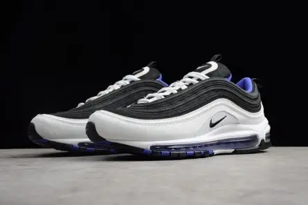 Fashionable 5492 NIKE mens  Air Max 97 White Black-Persin Violet  921522-102 