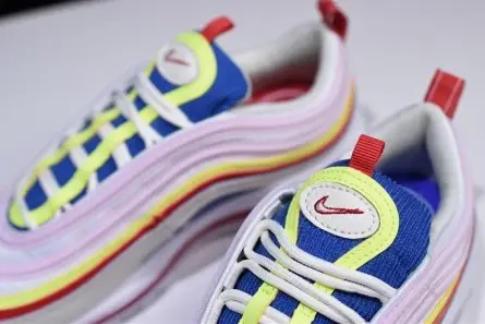 Functional 5002 Nike Air Max 97 SE "Corduroy" Sail Volt Glow Arctic Pink womens AQ4137-101 